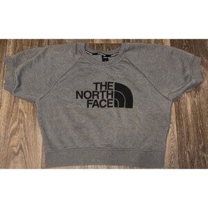 The North Face Jumper Womens Grey Short Sleeve Sweater Cropped Size Small